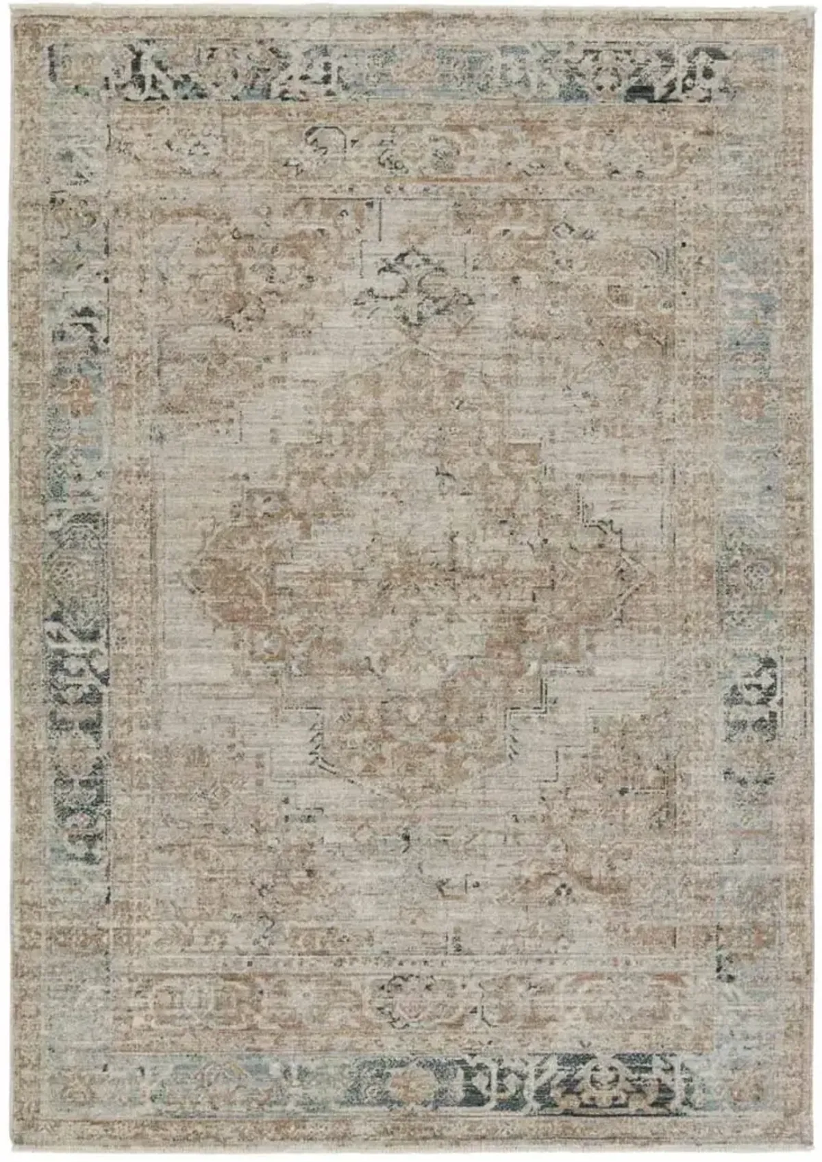 Leila Emory Tan/Taupe 2'6" x 8' Runner Rug