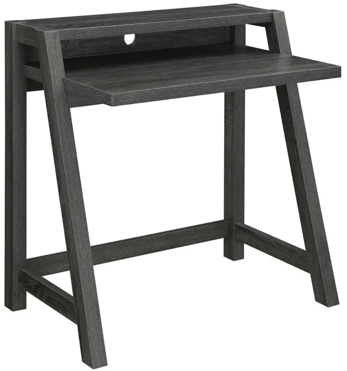 Convenience Concepts Newport Lilly 2 Tier Desk, Gray
