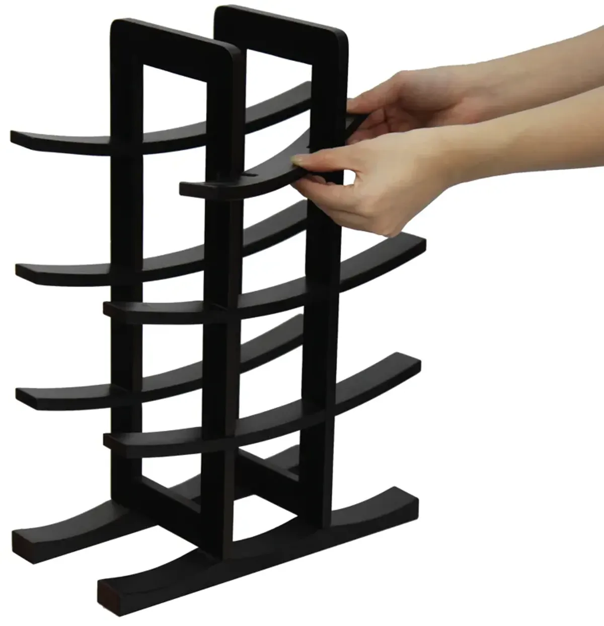 Oceanstar 12-Bottle Dark Espresso Bamboo Wine Rack