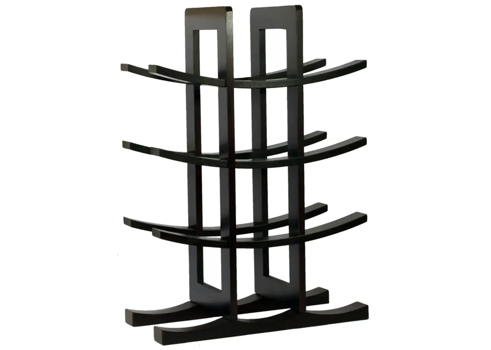 Oceanstar 12-Bottle Dark Espresso Bamboo Wine Rack