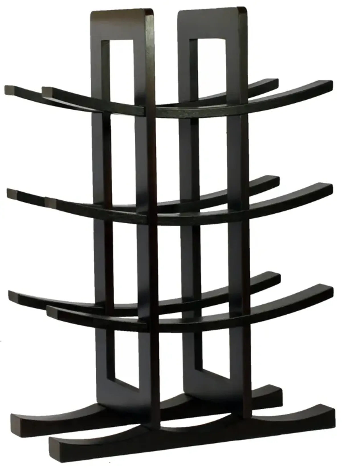 Oceanstar 12-Bottle Dark Espresso Bamboo Wine Rack