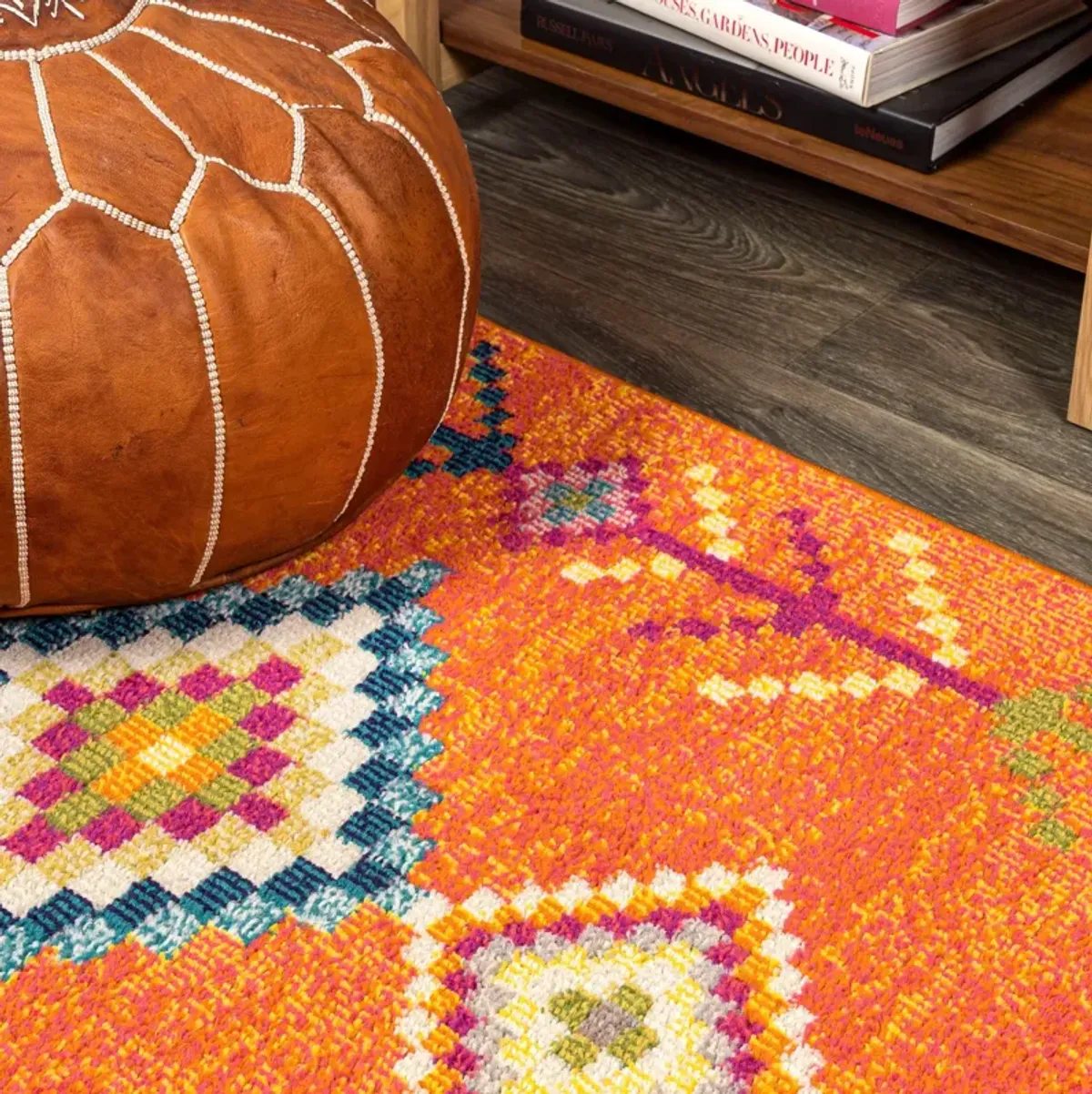 Tribal Love Geometric Area Rug