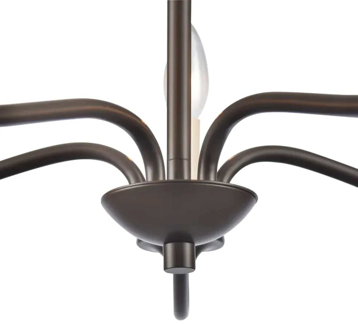 Quinn 24'' Wide 5-Light Bronze Chandelier