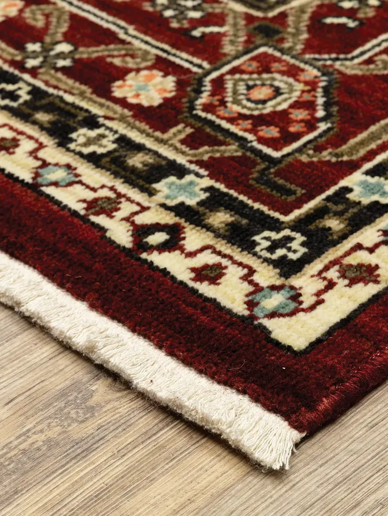 Lilihan 3'3" x 5' Red Rug