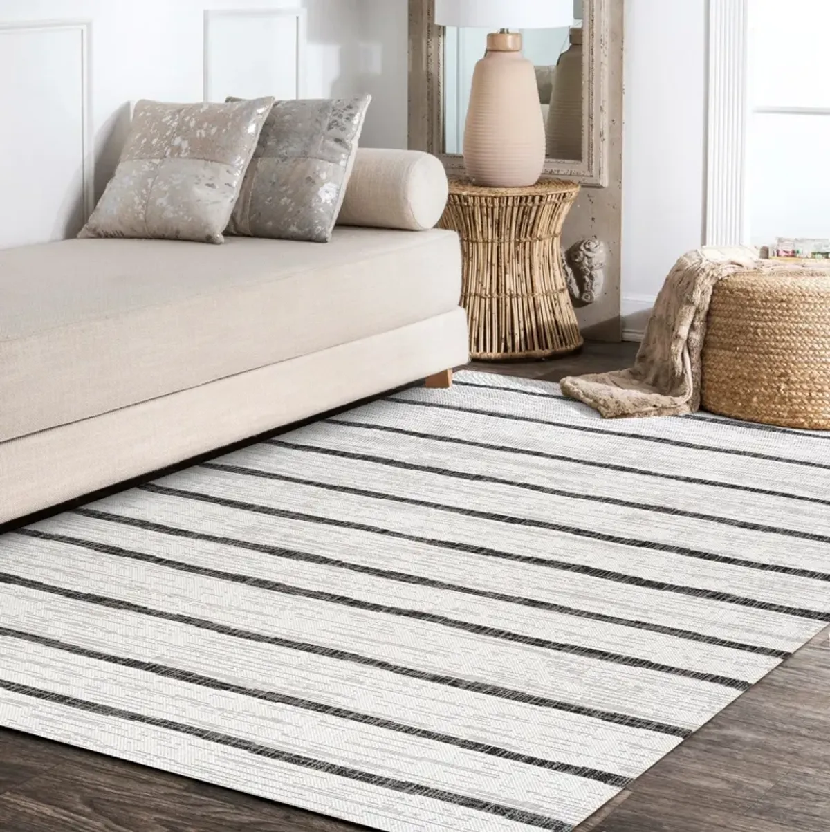 Colonia Berber Stripe Indoor/Outdoor Area Rug