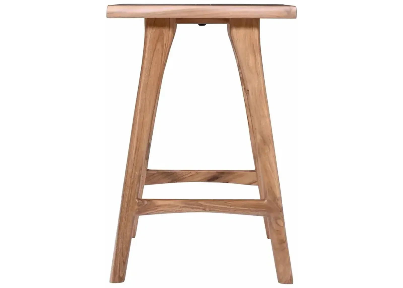 Jofran Sedona Solid Wood Rustic Backless Counter Barstool - Set of 2