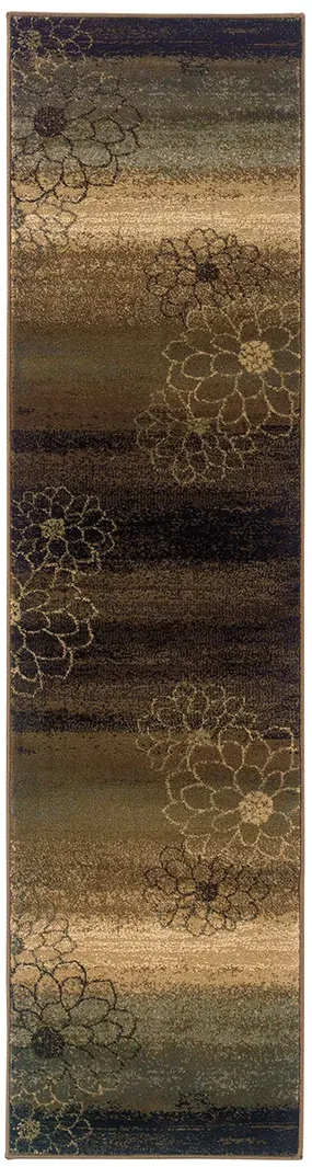 Hudson 1'10" x 7'6" Brown Rug