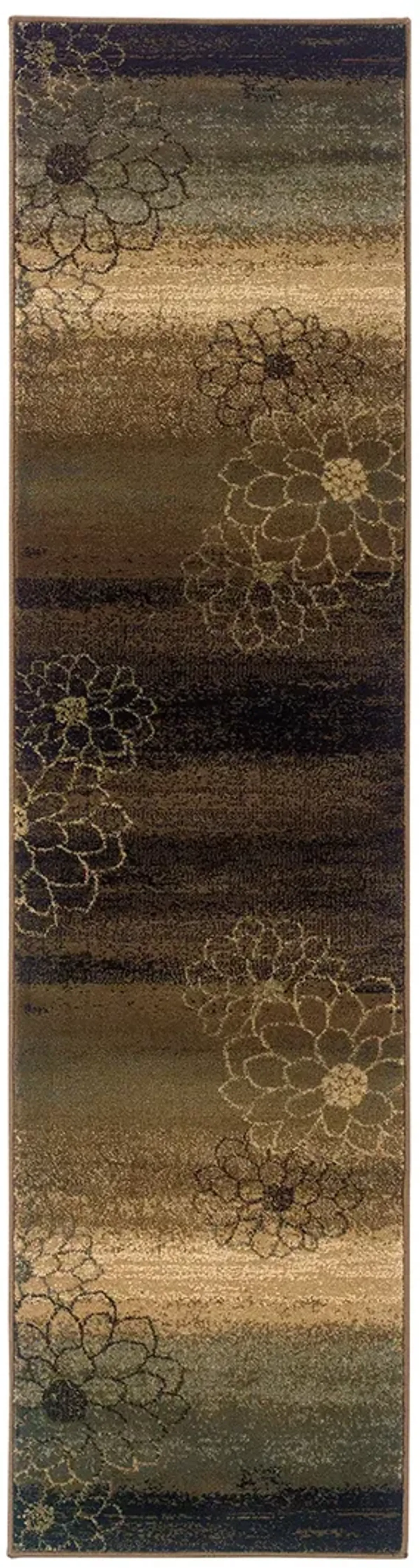 Hudson 1'10" x 7'6" Brown Rug