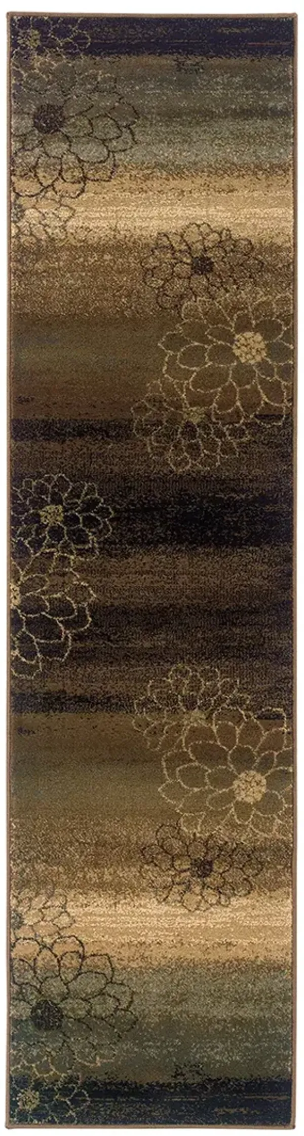 Hudson 1'10" x 7'6" Brown Rug