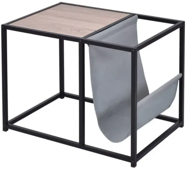 End Table Side Accent Metal Magazine Organizer