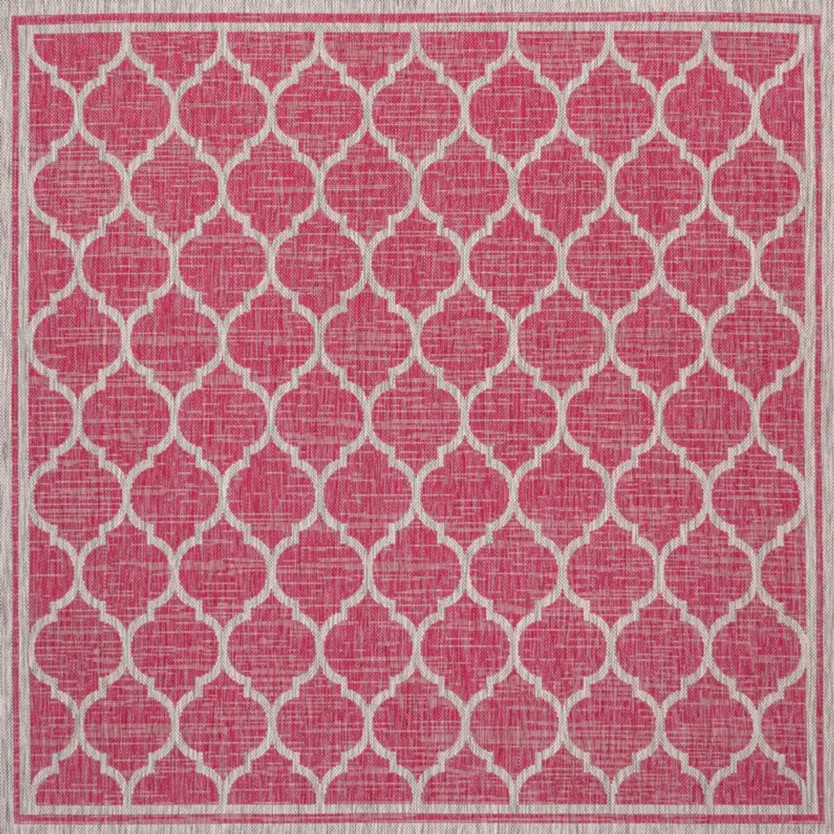 Trebol Moroccan Trellis Textured Weave Indoor/Outdoor Area Rug