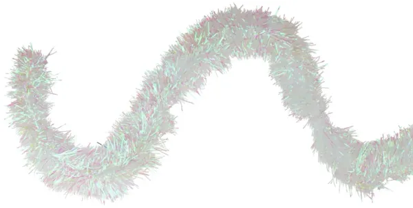 50' x 4" White Iridescent Artificial Christmas Garland - Unlit