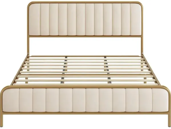 Upholstered Metal Platform Bed Frame – Sleek and Stylish Design for Maximum Comfort