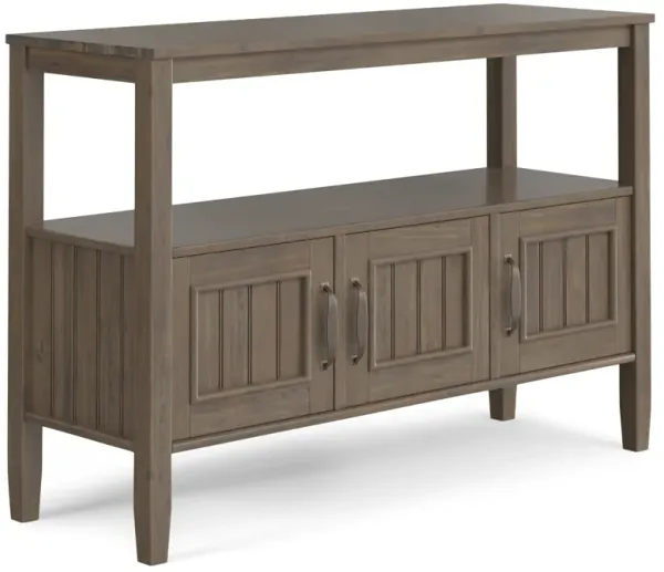 Lev SOLID WOOD 48 inch Wide Contemporary Console Table in Smoky Brown