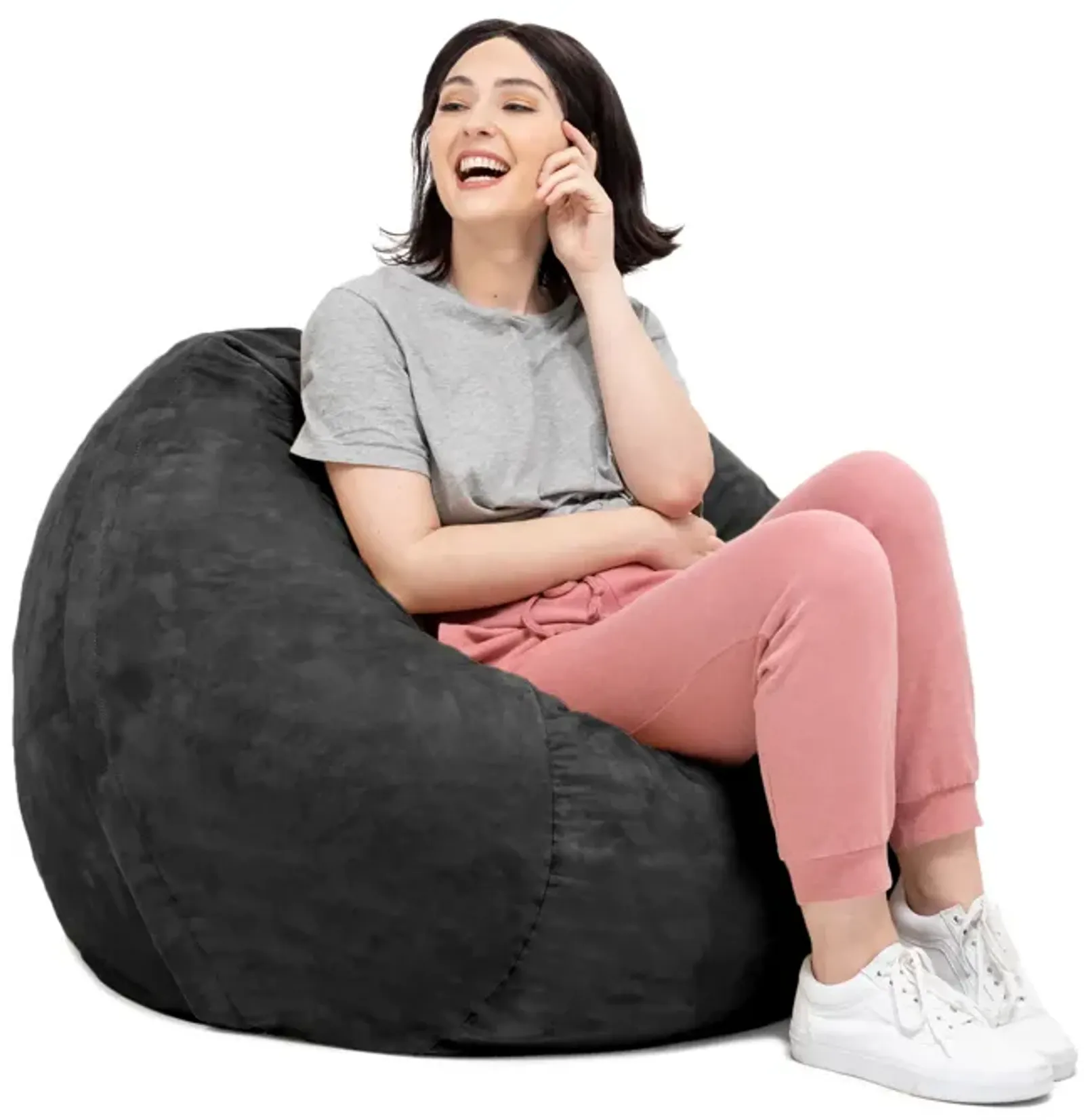 Jaxx Saxx 3 Foot Round Bean Bag w/ Removable Cover