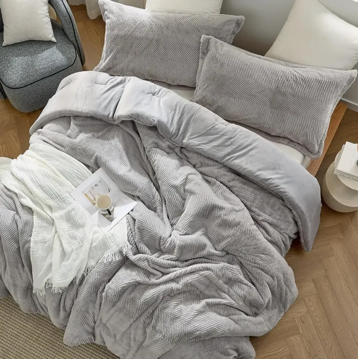 Peak of Cozy - Coma Inducer® Oversized Comforter Set - Steeple Gray