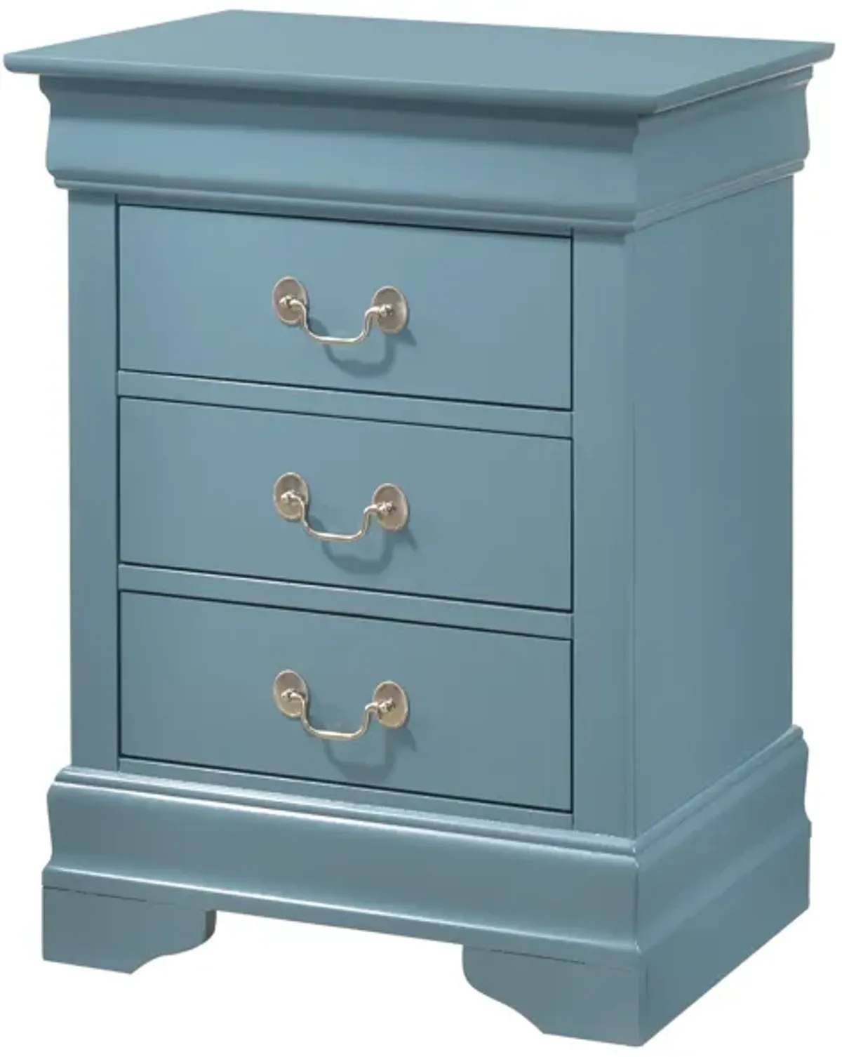 Louis Philippe 3-Drawer Nightstand (29 in. H x 16 in. W x 21 in. D)