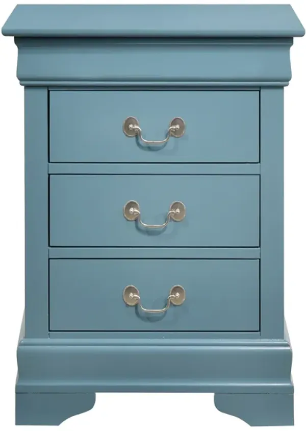 Louis Philippe 3-Drawer Nightstand (29 in. H x 16 in. W x 21 in. D)