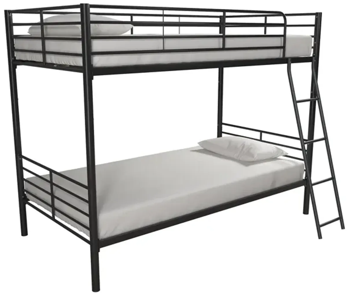 Atwater Living Daysi Convertible Twin over Twin Metal Bunk Bed