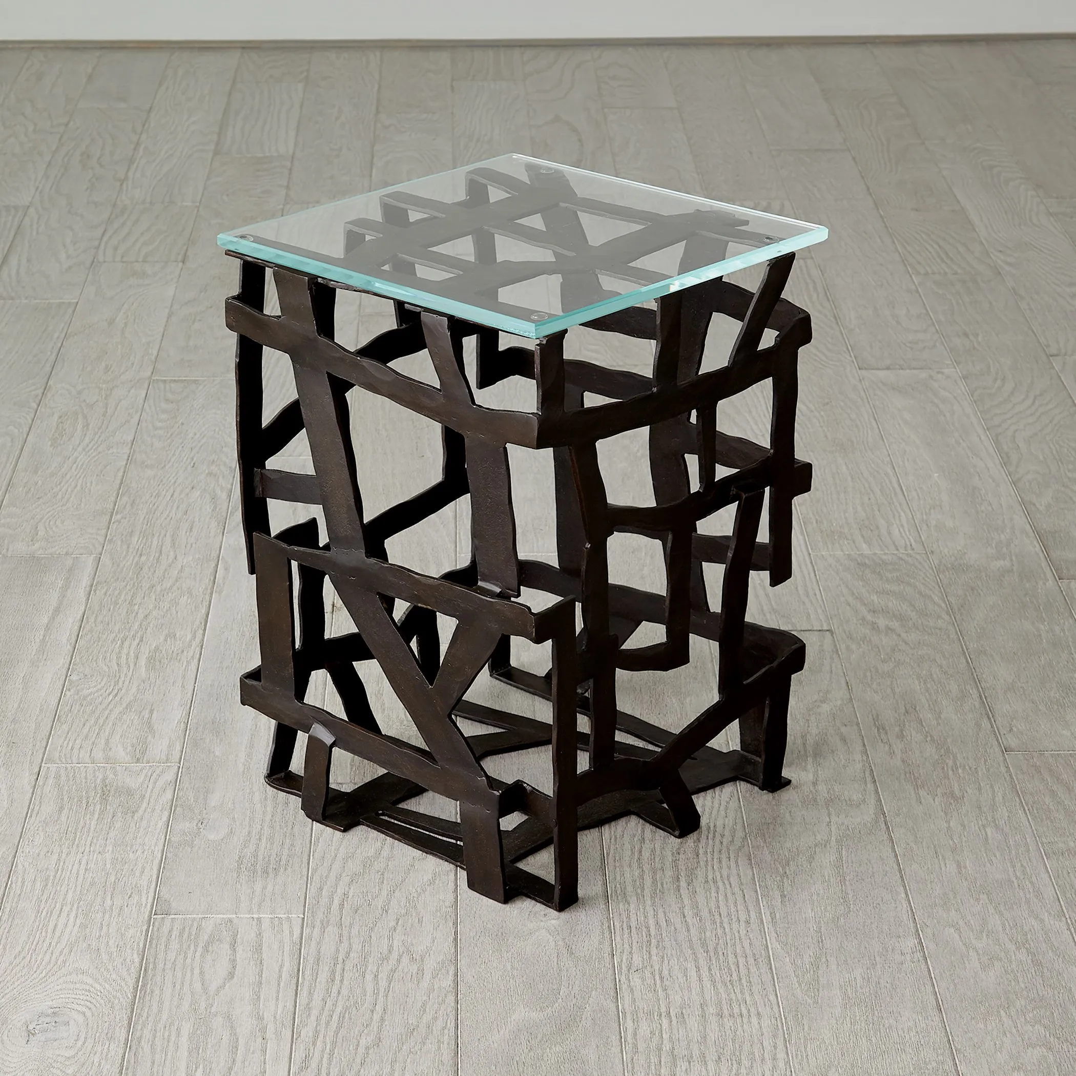 Fragments End Table- Black