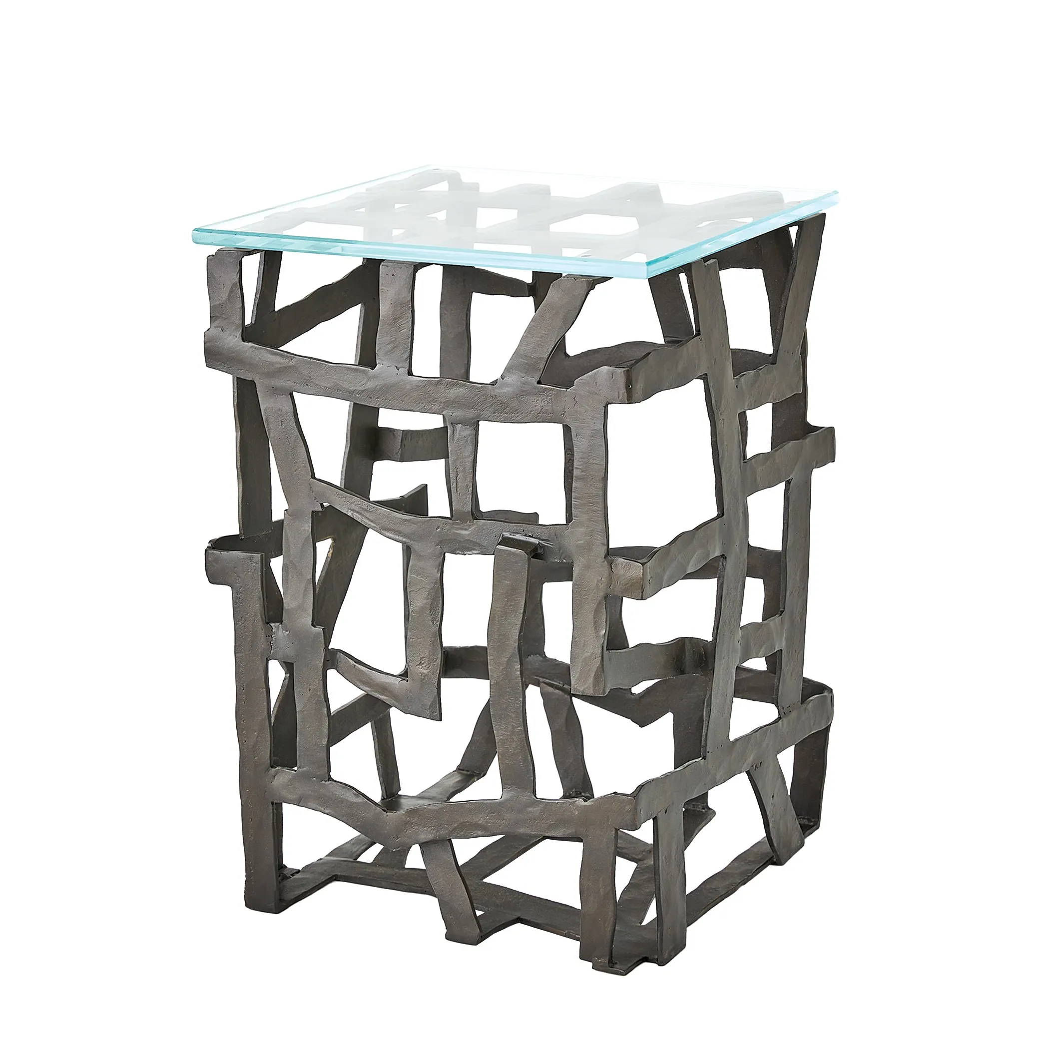 Fragments End Table- Black