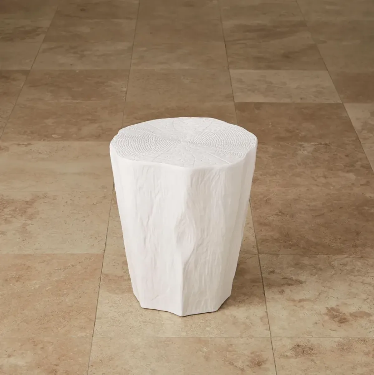 Trunk Side Table- White