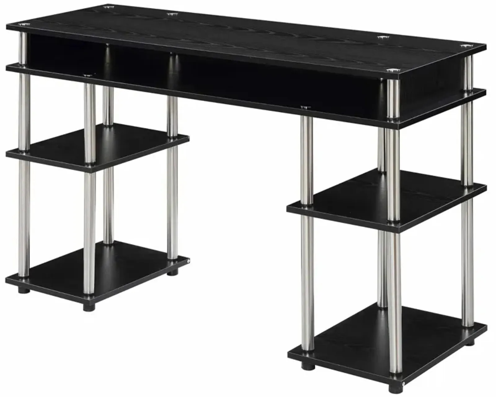 Convenience Concepts Designs2Go No Tools Student Desk with Shelves