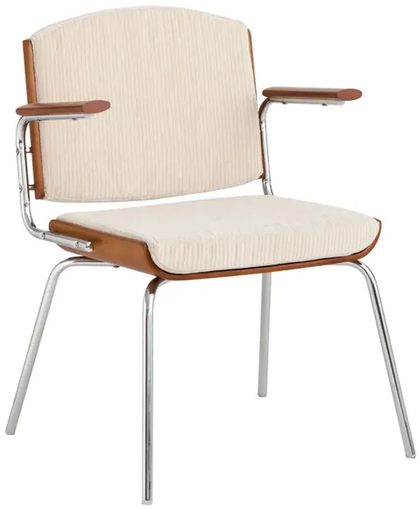 Pasargad Home Nara Armchair – Beige/Brown