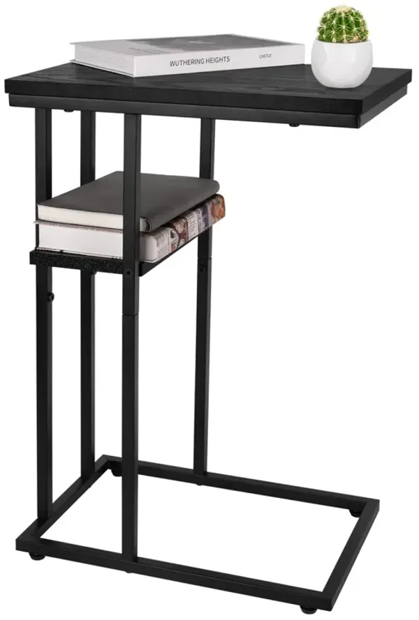 Yoobure C Table End Table Set of 2, Side Tables Living Room, C Shaped Side Table, Couch Tables That Slide Under Couch Table with