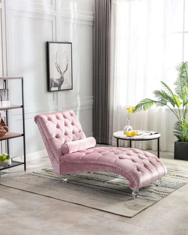 Streamdale Leisure Concubine Sofa With Acrylic Feet