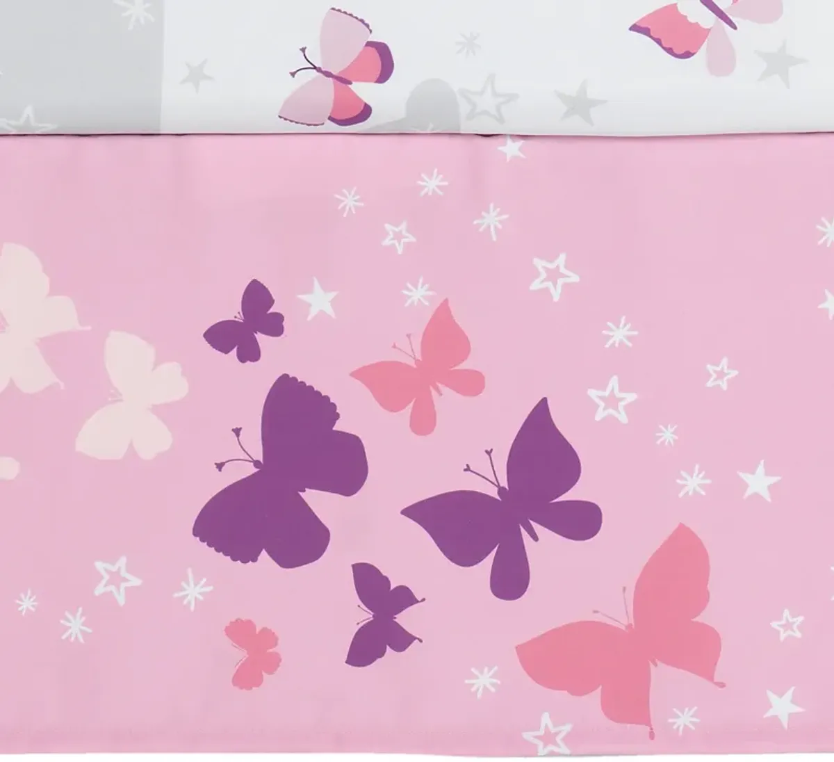 Bedtime Originals Butterfly Kisses Pink/Purple 3-Piece Baby Crib Bedding Set