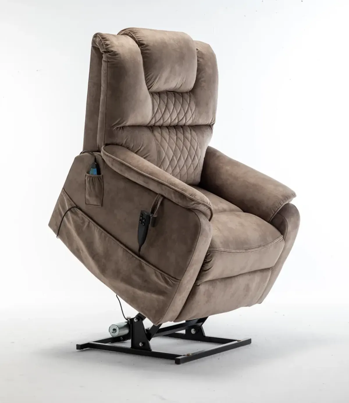 User-Friendly Electric Recliner Easy Assembly, Side Pockets