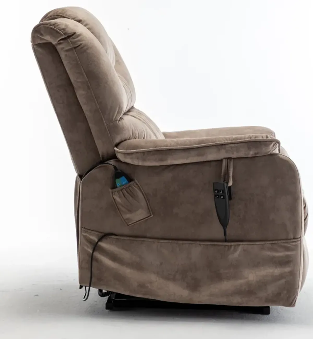 User-Friendly Electric Recliner Easy Assembly, Side Pockets