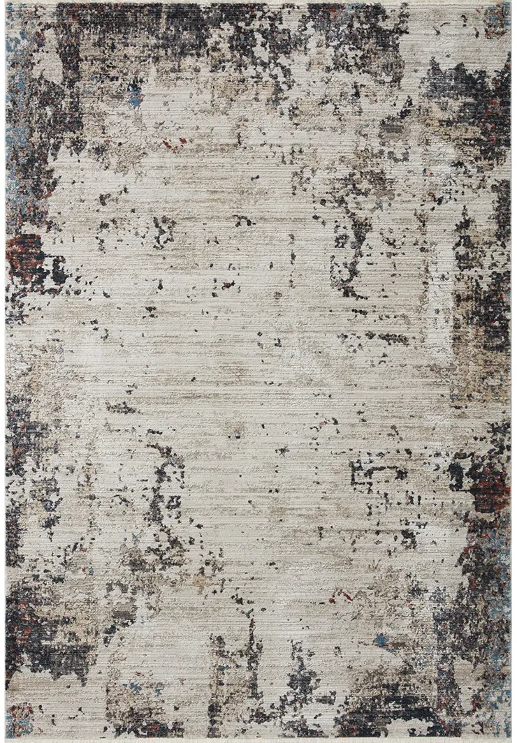 Leigh LEI05 Ivory/Charcoal 5'3" x 7'6" Rug