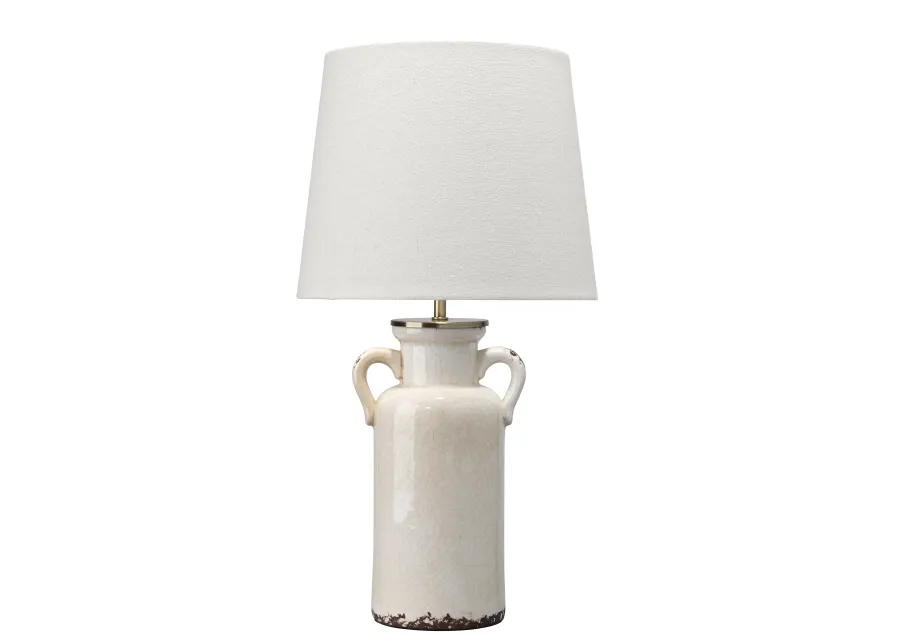 Piper Ceramic Table Lamp, Cream