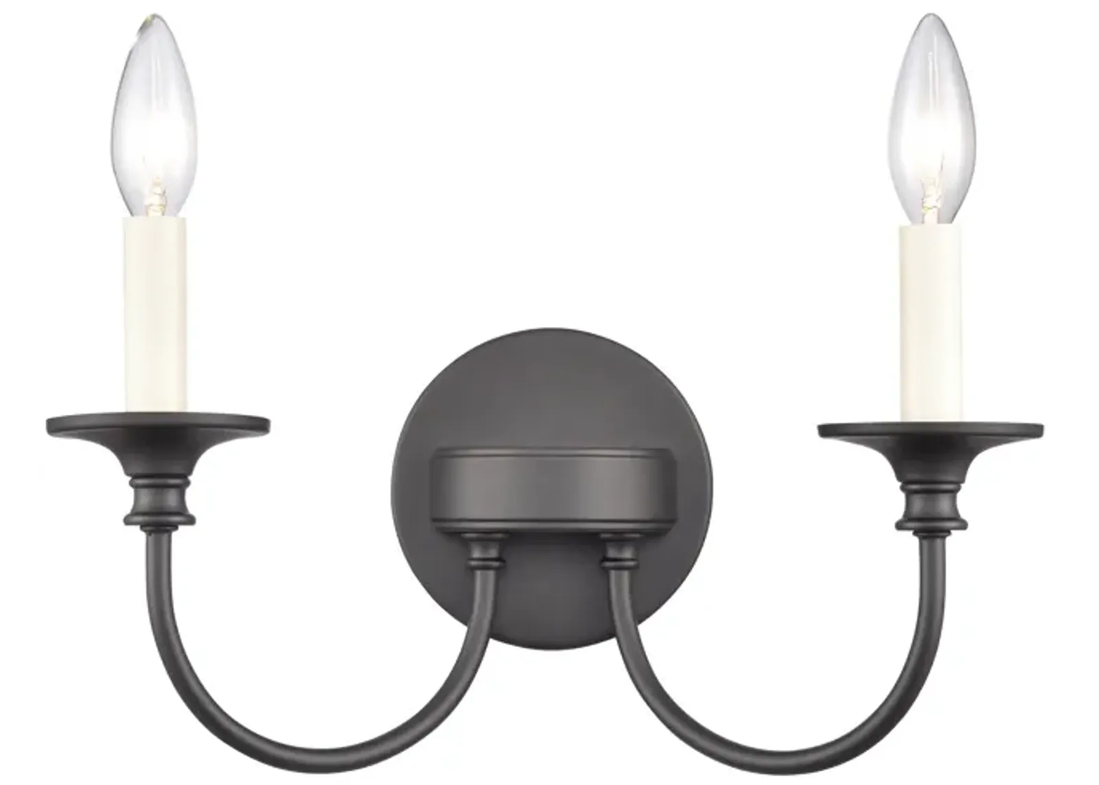 Cecil 14'' Wide 2-Light Black Vanity Light