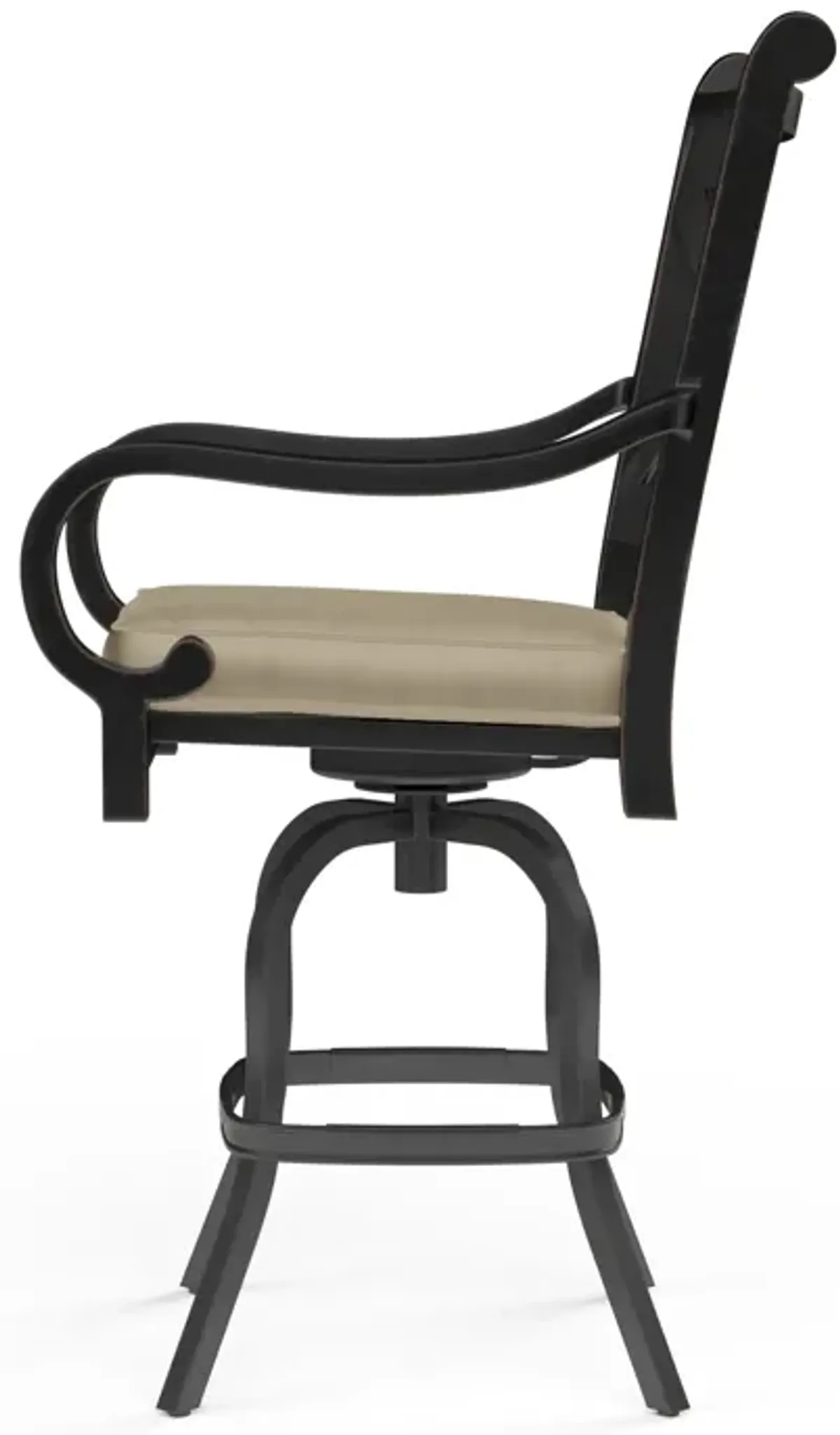 Monterey Barstool in Linen Stone with Selt Welt
