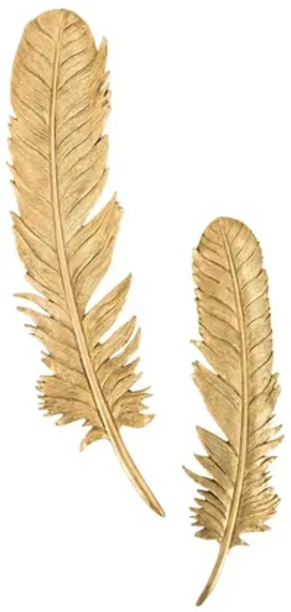 Feathers Wall Art Small Set of 2