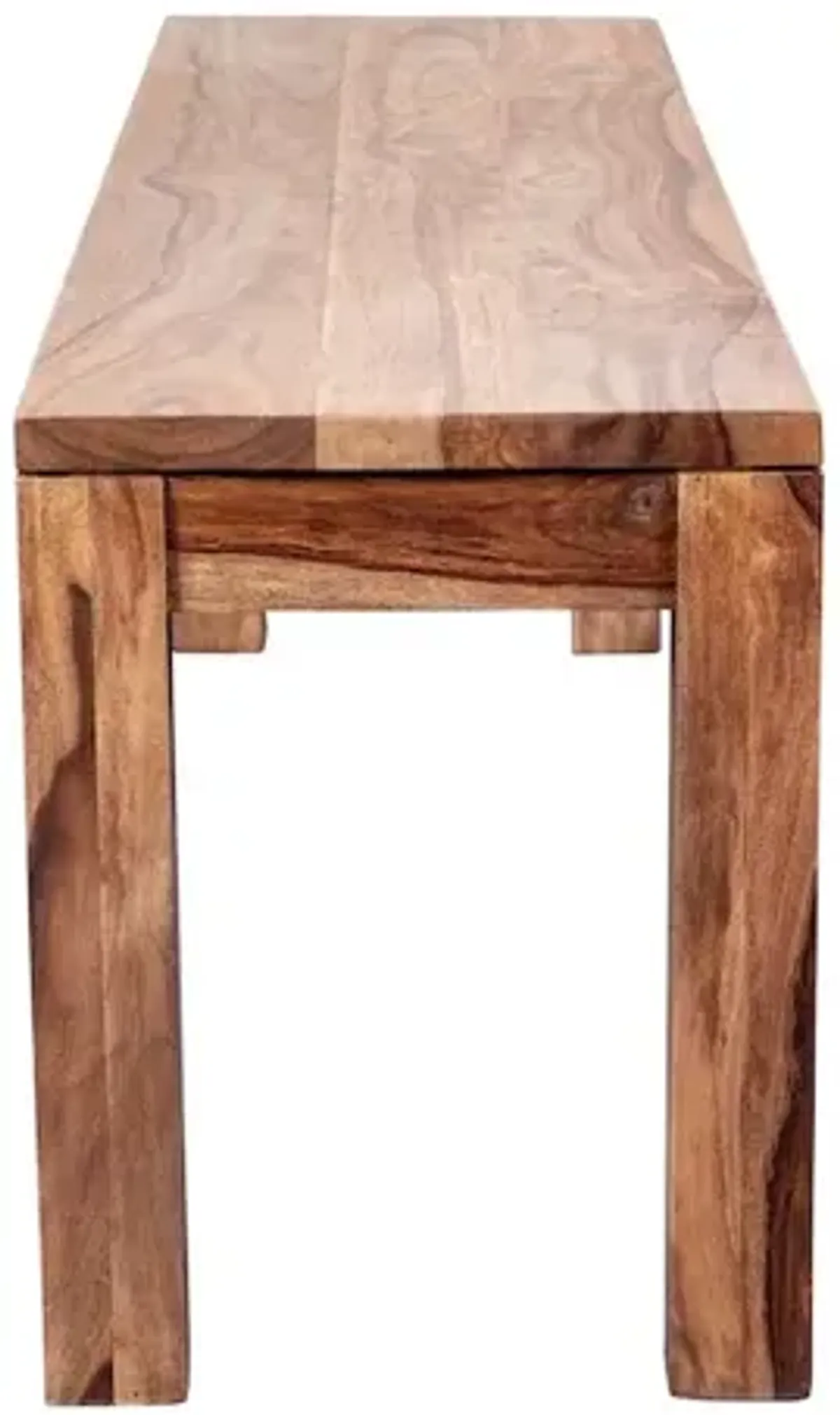 Porter Designs Urban Solid Sheesham Wood Dining Bench, Natural