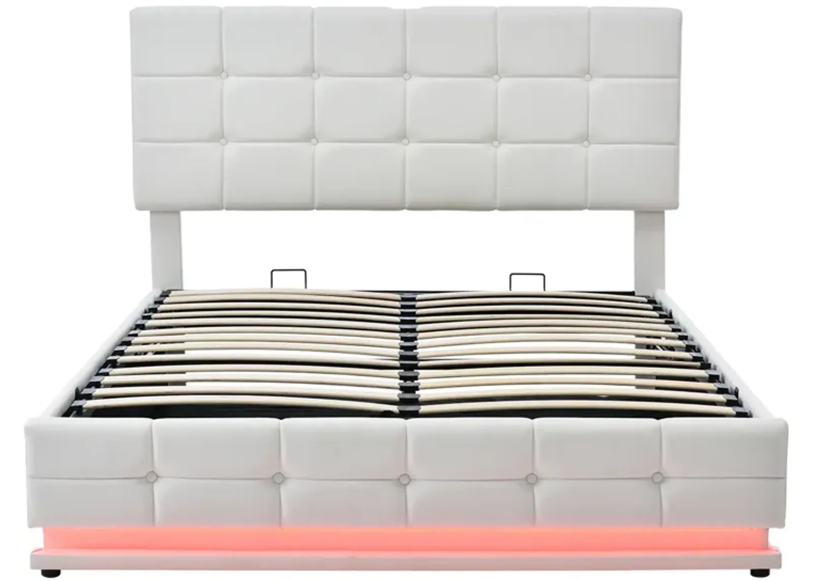 Merax Tufted PU Upholstered Storage Platform Bed