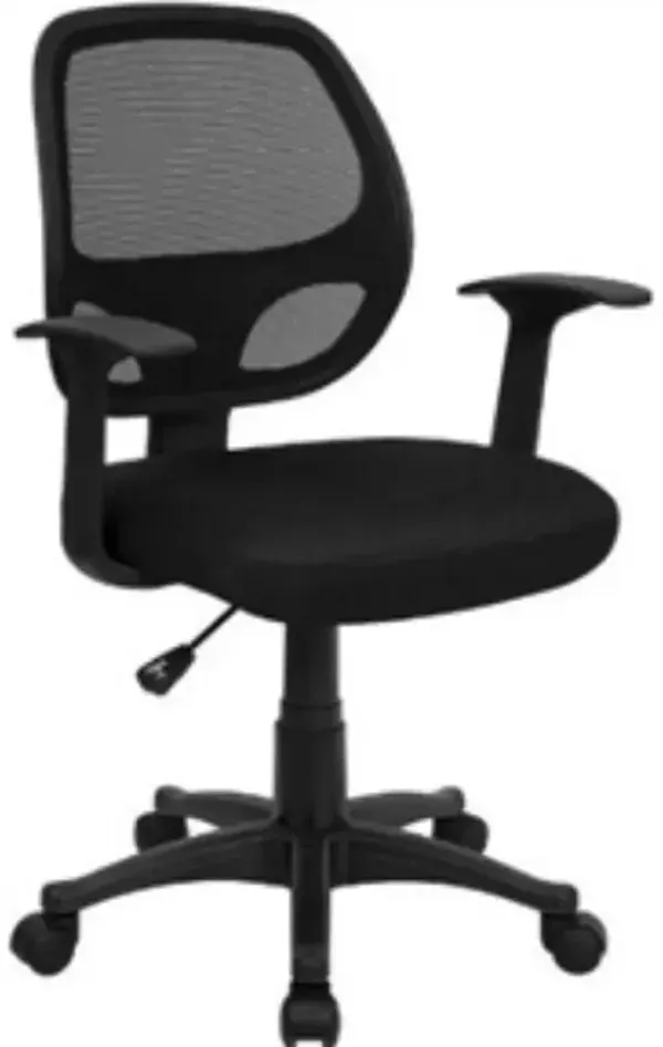 Mesh Mid-Back Office Chair with Adjustable Height and Lumbar Support