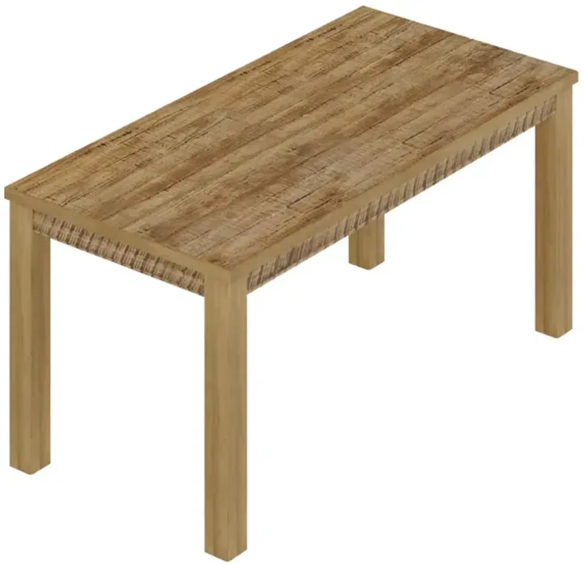 Modern Solid Wood Dining Table, 63" Rectangular