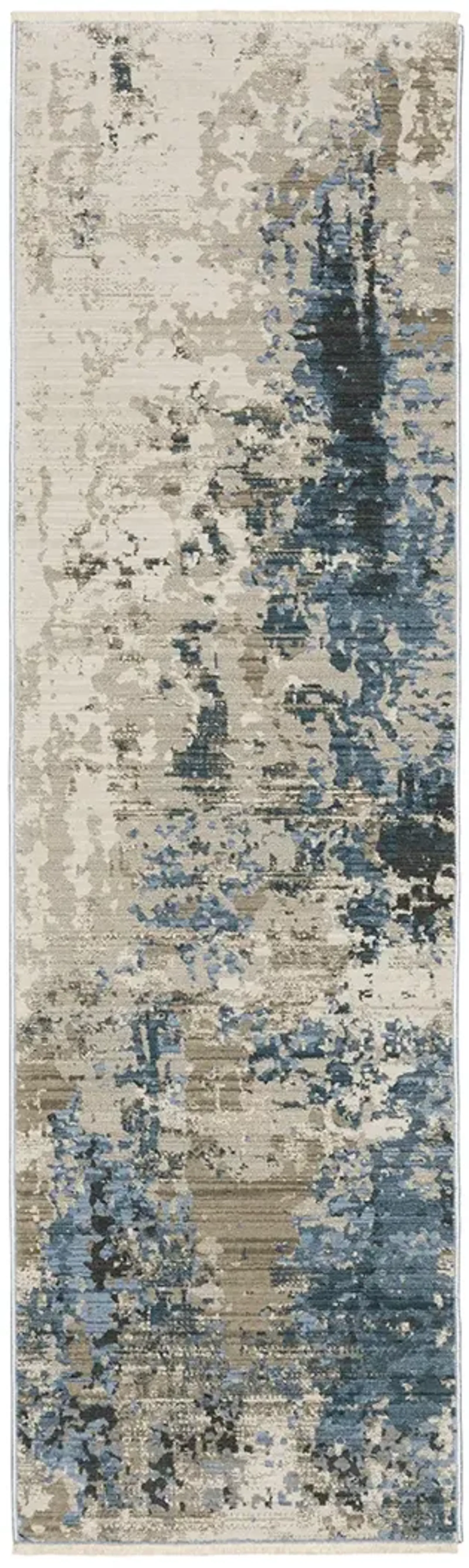 Bauer 2'3" x 7'6" Blue Rug