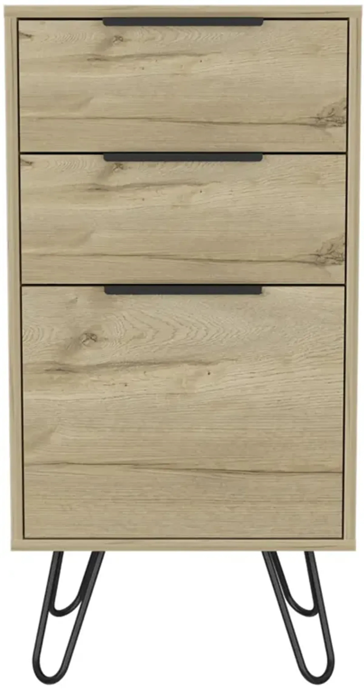 Meriden 3-Drawer Rectangle Dresser Light Oak