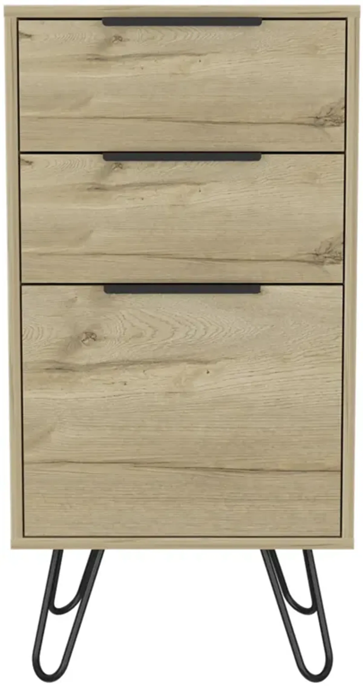 Meriden 3-Drawer Rectangle Dresser Light Oak