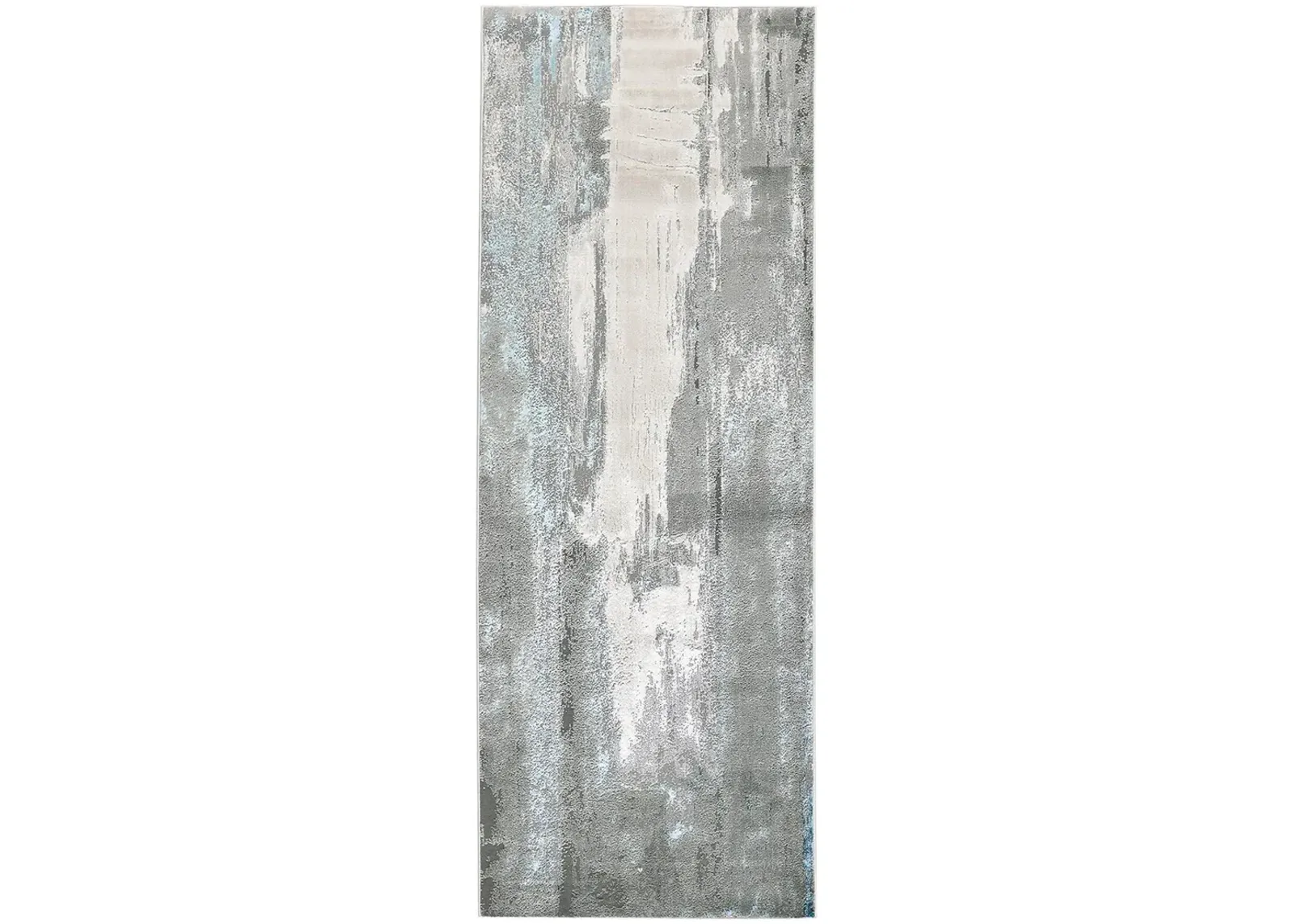 Azure 3406F Gray/Ivory/Blue 2'10" x 7'10" Rug