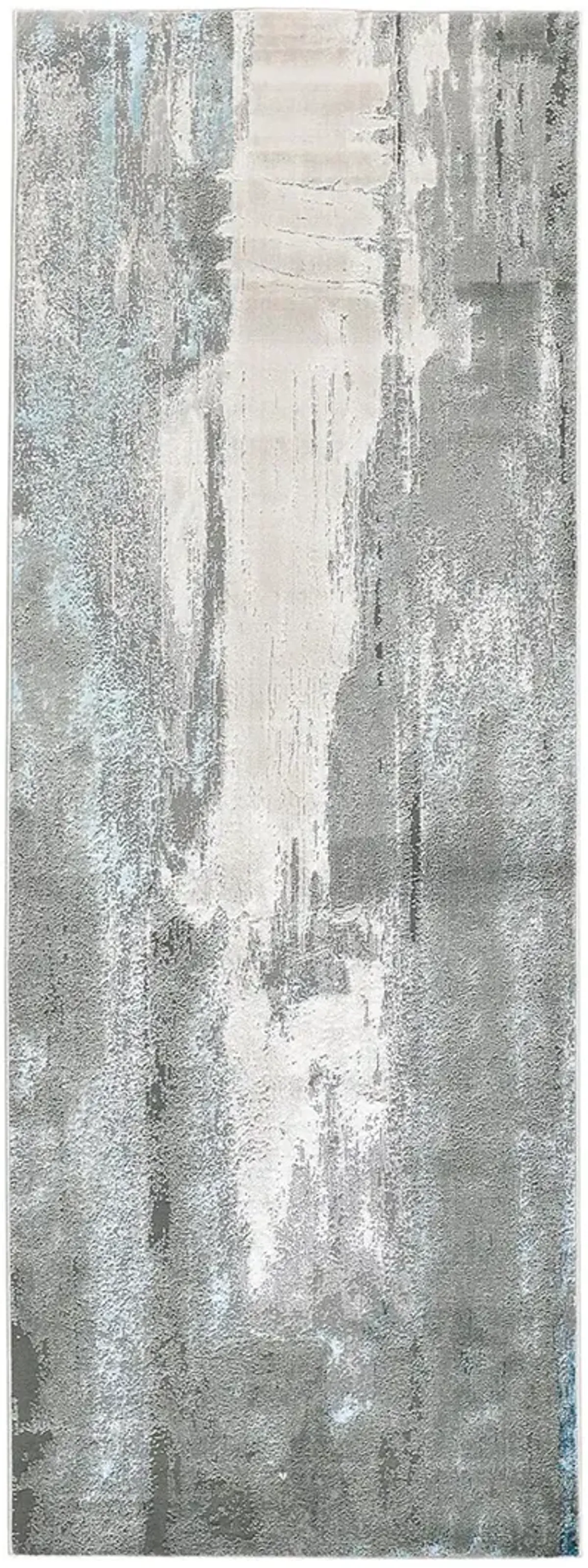 Azure 3406F Gray/Ivory/Blue 2'10" x 7'10" Rug