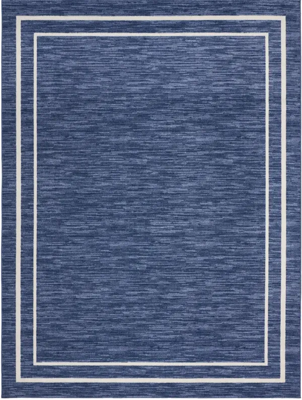 Nourison Essentials NRE02 Navy/Ivory 8' x 10' Rug