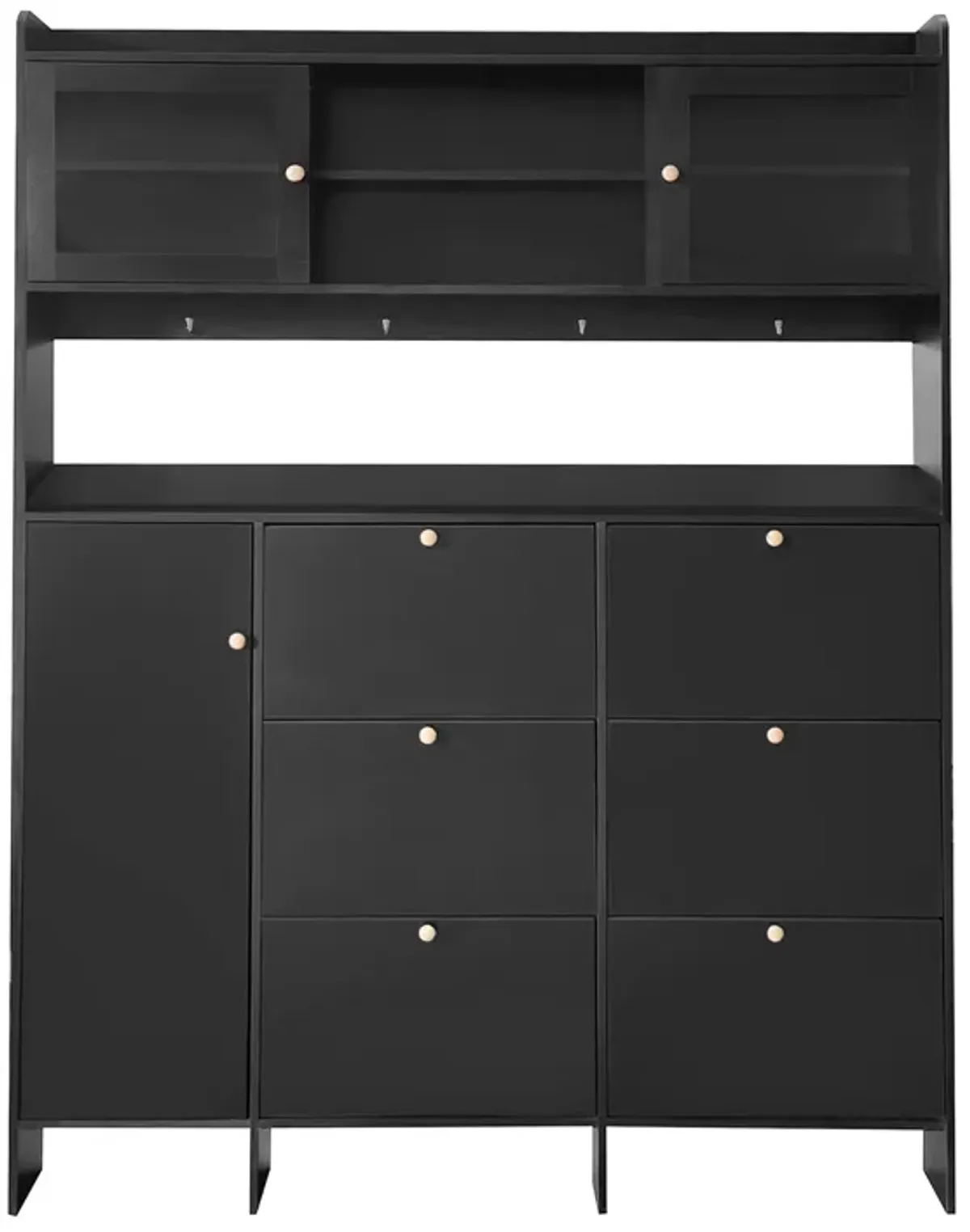 Merax 6 Flip Drawers Shoe Cabinet with Storage Shelf