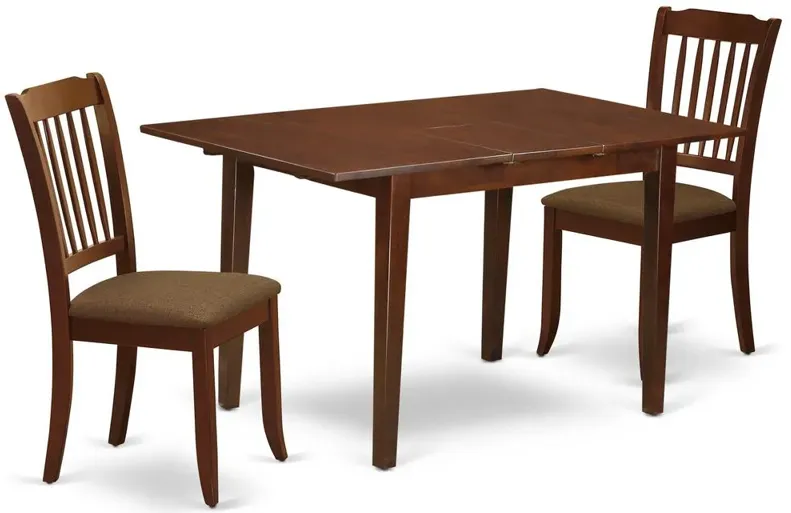 Dining Room Set Mahogany, NODA3-MAH-C